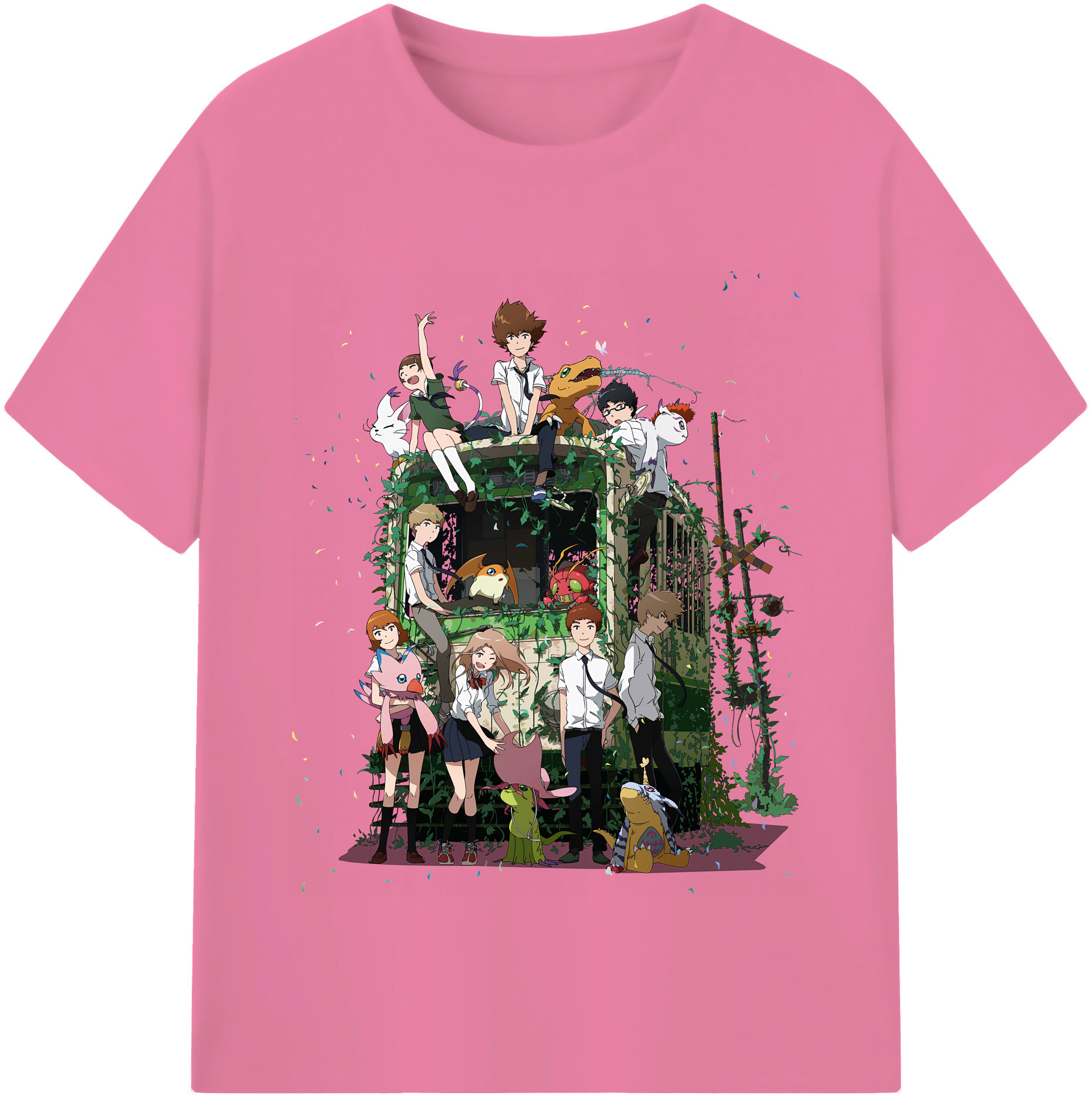 （画像用） Digimon デジタルモンスター/デジモン 綿100％半袖Tシャツ（フロントプリント）